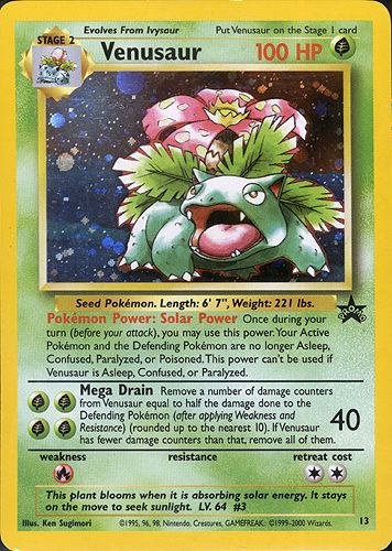 Venusaur [Solar Power | Mega Drain] — Unnumbered Promos (Japanese Pokémon TCG card)