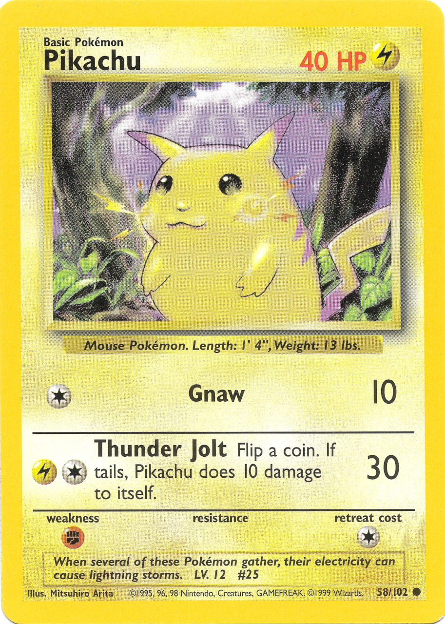 Pikachu [Snap] — Unnumbered Promotional 1999 (Japanese Pokémon TCG card)