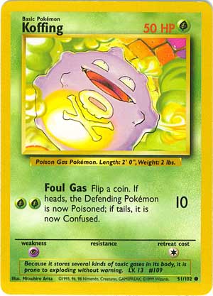 Koffing [Snap] — Unnumbered Promotional 1999 (Japanese Pokémon TCG card)
