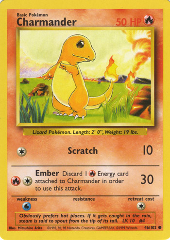 Charmander [Snap] — Unnumbered Promotional 1999 (Japanese Pokémon TCG card)