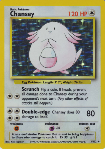 Chansey [Snap] — Unnumbered Promotional 1999 (Japanese Pokémon TCG card)
