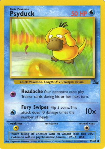 Psyduck [Comics] — Unnumbered Promotional 1999 (Japanese Pokémon TCG card)