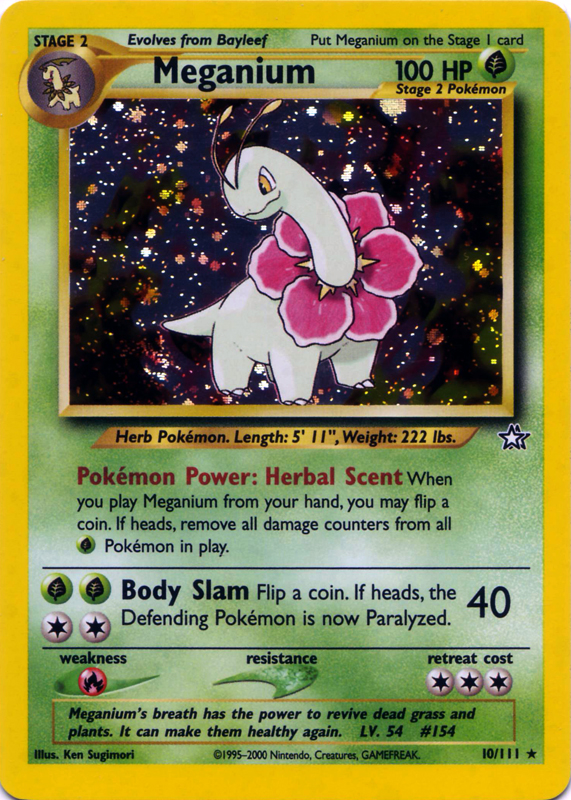 Meganium [Premium] — Unnumbered Promotional 1999 (Japanese Pokémon TCG card)