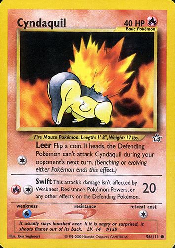 Cyndaquil [Premium] — Unnumbered Promotional 1999 (Japanese Pokémon TCG card)