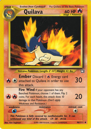 Quilava [Premium] — Unnumbered Promotional 1999 (Japanese Pokémon TCG card)