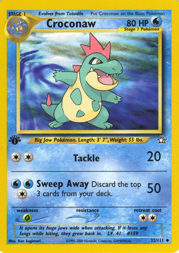 Croconaw [Premium] — Unnumbered Promotional 1999 (Japanese Pokémon TCG card)