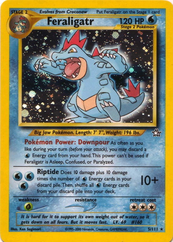 Feraligatr [Premium] — Unnumbered Promotional 1999 (Japanese Pokémon TCG card)
