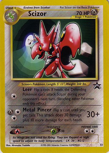 Scizor [Glossy] — Unnumbered Promotional 2000 (Japanese Pokémon TCG card)