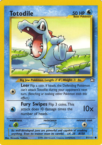 Totodile [WHF] — Unnumbered Promotional 2000 (Japanese Pokémon TCG card)