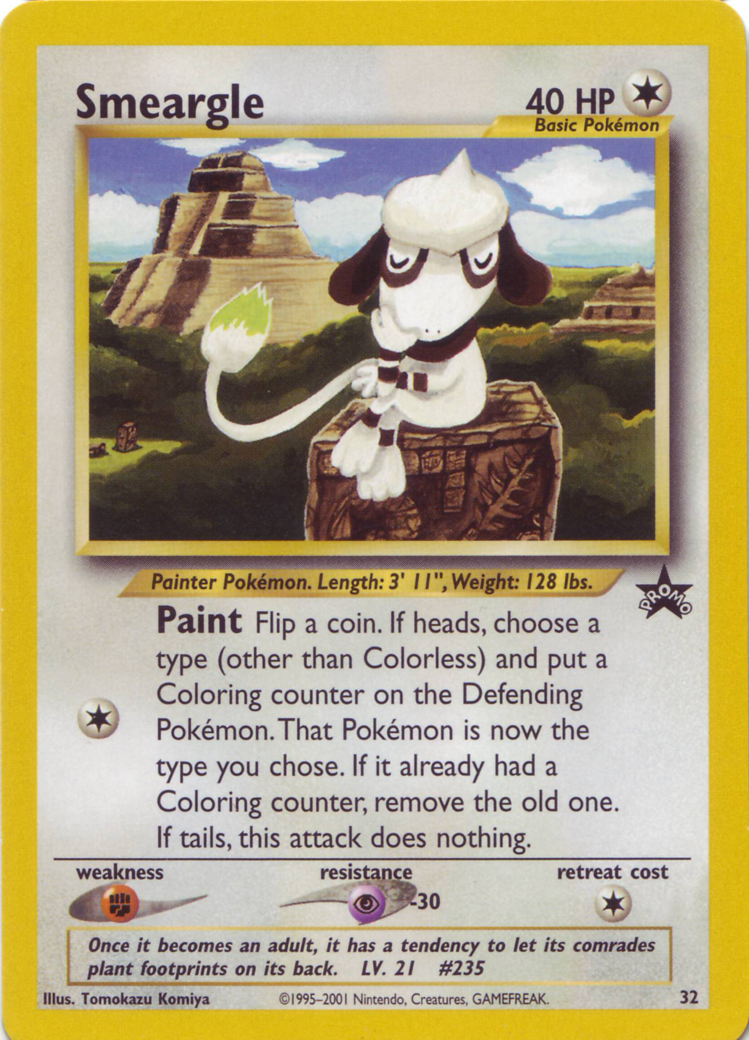 Smeargle [Paint] — Unnumbered Promos (Japanese Pokémon TCG card)
