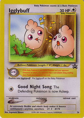 Igglybuff [Good Night Song] — Unnumbered Promos (Japanese Pokémon TCG card)