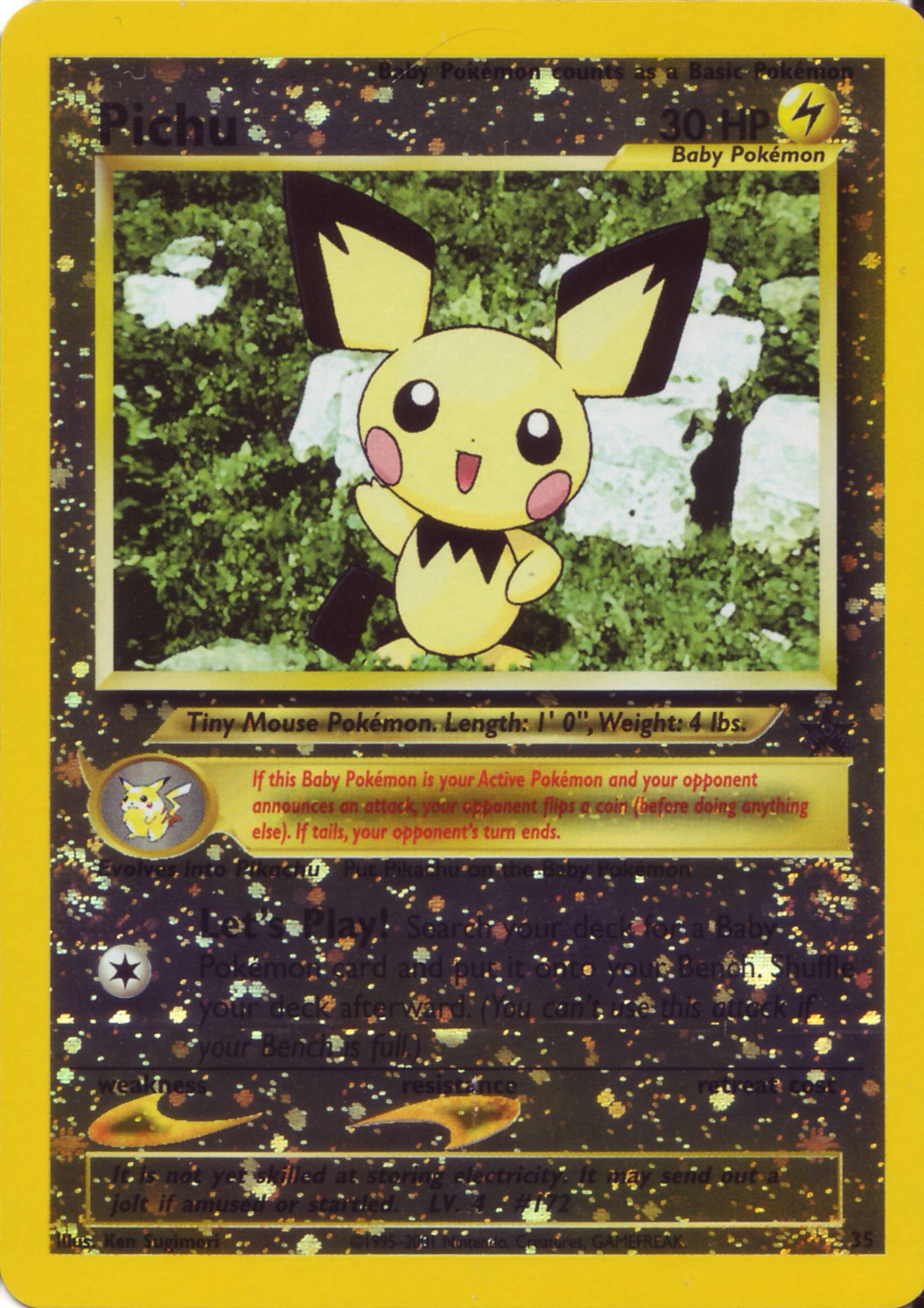 Pichu [Premium] — Unnumbered Promotional 2000 (Japanese Pokémon TCG card)
