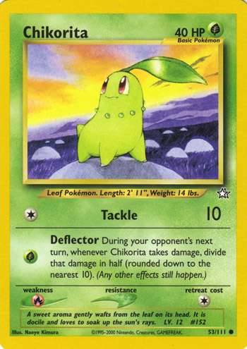 Chikorita [Road] — Unnumbered Promotional 2000 (Japanese Pokémon TCG card)