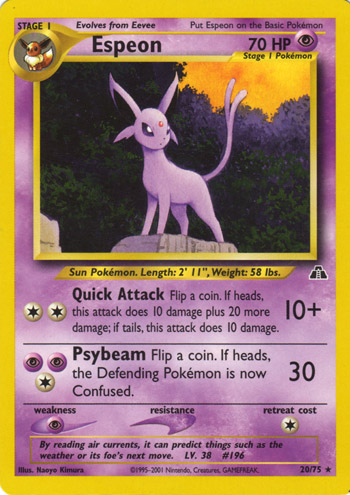 Espeon [Premium] — Unnumbered Promotional 2000 (Japanese Pokémon TCG card)