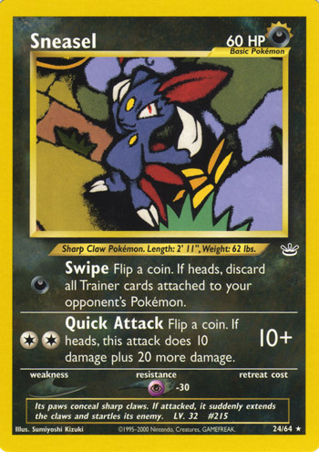 Sneasel [Premium] — Unnumbered Promotional 2000 (Japanese Pokémon TCG card)