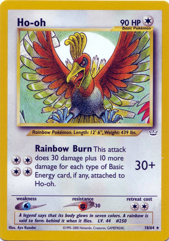 Ho-Oh [Premium] — Unnumbered Promotional 2000 (Japanese Pokémon TCG card)