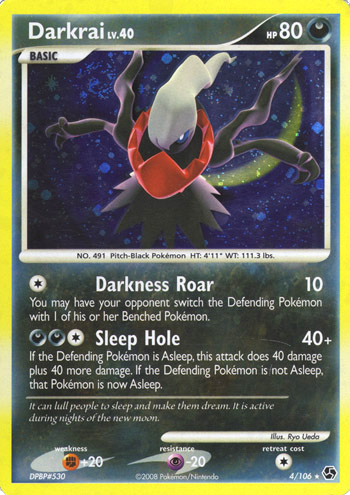 Darkrai Lv.40 [Darkness Roar | Sleep Hole] — Unnumbered Promos (Japanese Pokémon TCG card)