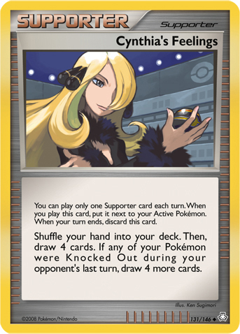 Cynthia's Feelings [Support] — Unnumbered Promotional 2008 (Japanese Pokémon TCG card)