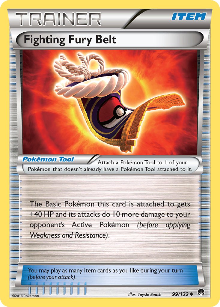 Fighting Fury Belt [XY-P] — Unnumbered Promotional 2016 (Japanese Pokémon TCG card)