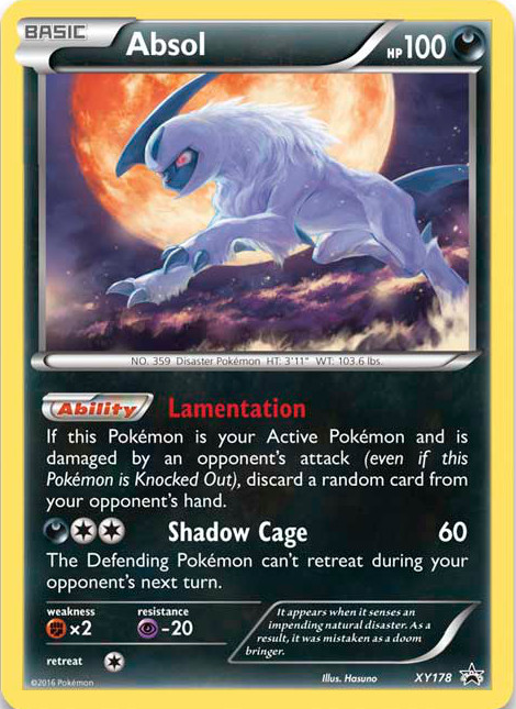 Absol [XY-P] — Unnumbered Promotional 2016 (Japanese Pokémon TCG card)