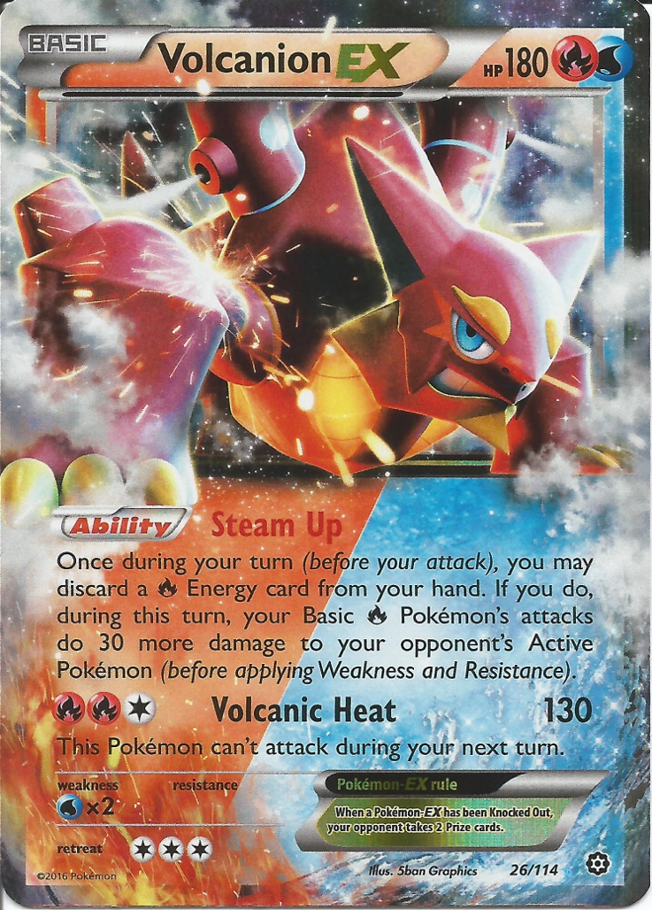 Volcanion EX [XY-P Jumbo] — Unnumbered Promotional 2016 (Japanese Pokémon TCG card)