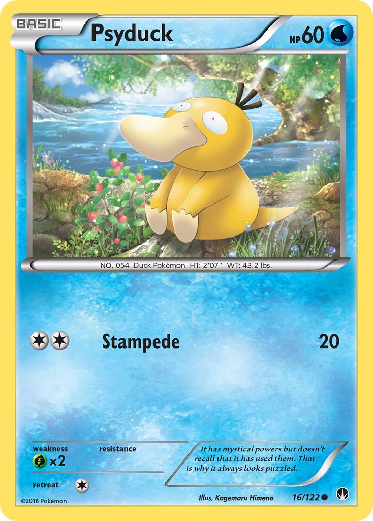 Psyduck [XY-P] — Unnumbered Promotional 2016 (Japanese Pokémon TCG card)