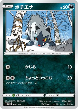 Poochyena 081/172 — VSTAR Universe (Japanese Pokémon TCG card)