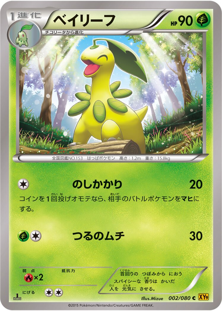 Bayleef 002 — BREAKpoint (Japanese Pokémon TCG card)