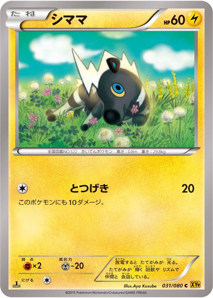 Blitzle 031 — BREAKpoint (Japanese Pokémon TCG card)