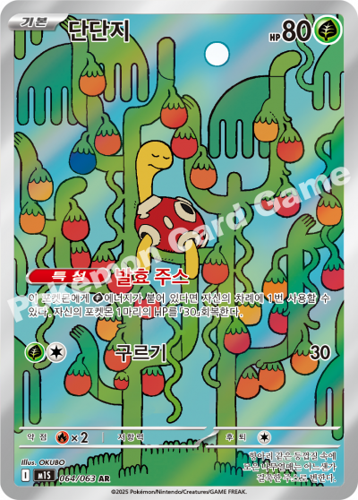 Shuckle 064/92 — Mega Symphonia (Korean Pokémon TCG card)