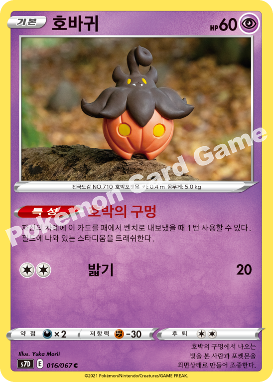Pumpkaboo 016 — Skyscraping Perfection (Korean Pokémon TCG card)