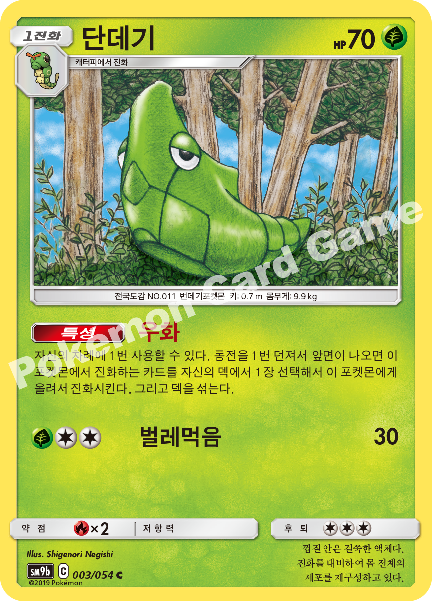 Metapod 003 — Full Metal Wall (Korean Pokémon TCG card)