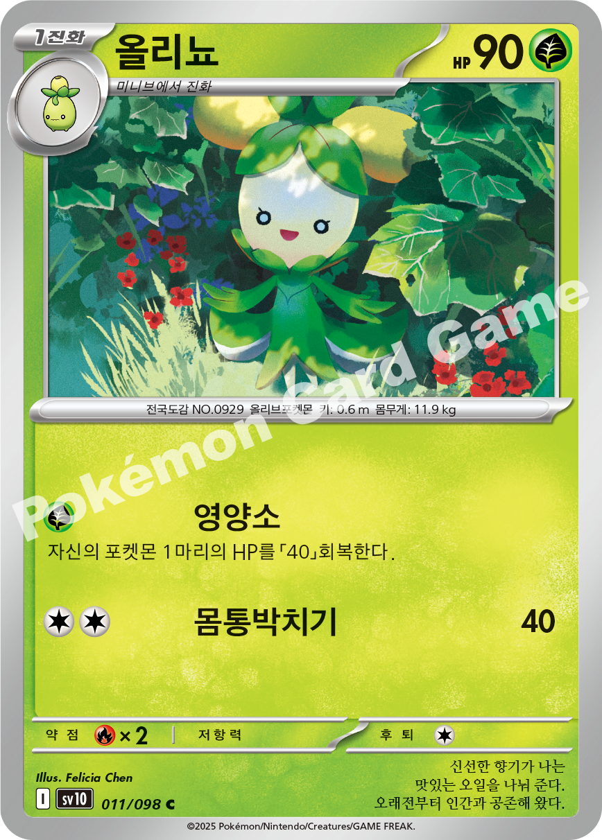 Dolliv 011 — Destined Rivals (Korean Pokémon TCG card)