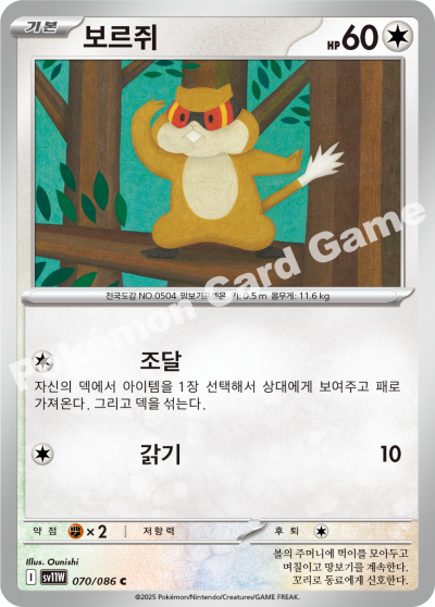 Patrat 070/174 — White Flare (Korean Pokémon TCG card)