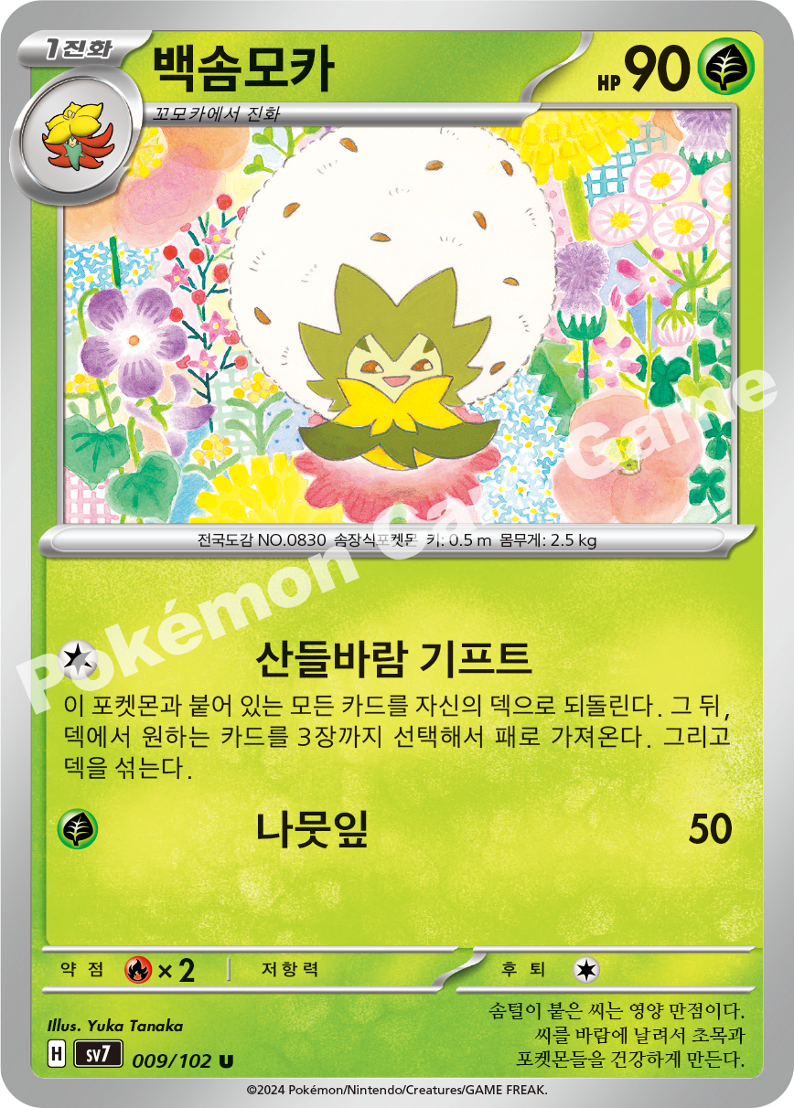 Eldegoss 009 — Stellar Miracle (Korean Pokémon TCG card)