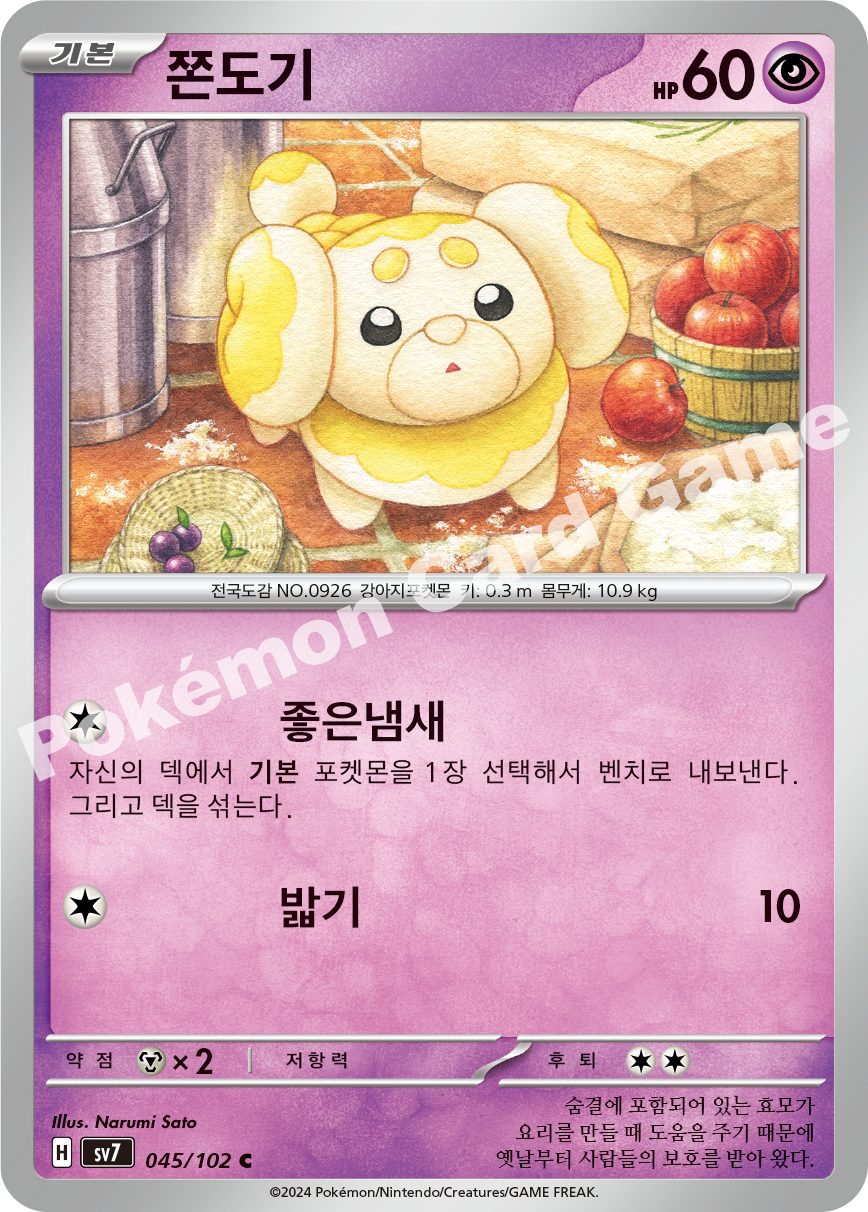 Fidough 045 — Stellar Miracle (Korean Pokémon TCG card)