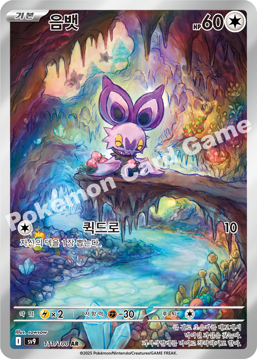 Noibat 111 — Battle Partners (Korean Pokémon TCG card)