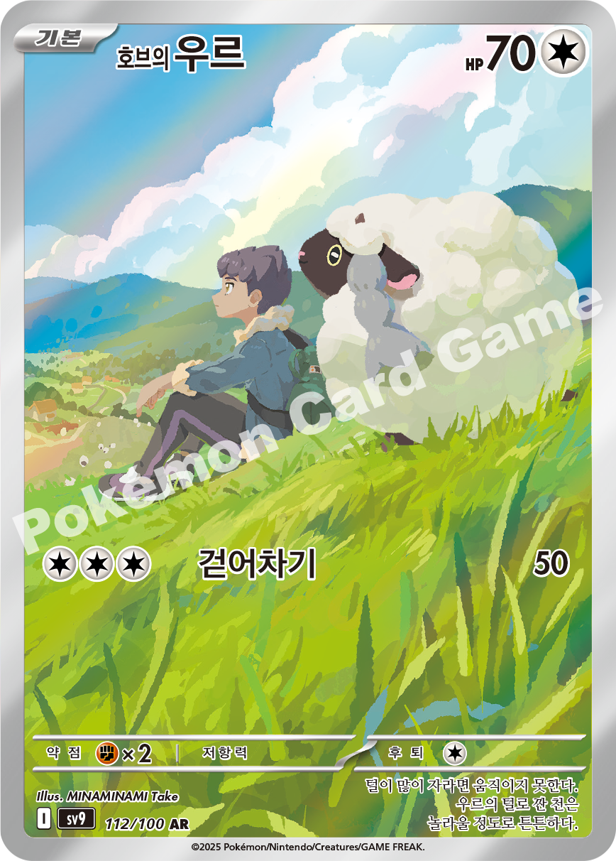 Hop's Wooloo 112 — Battle Partners (Korean Pokémon TCG card)