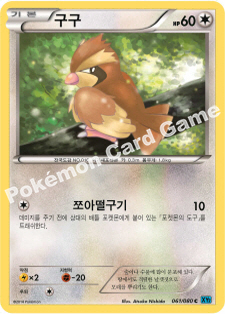 Pidgey 061 — Flashfire (Korean Pokémon TCG card)