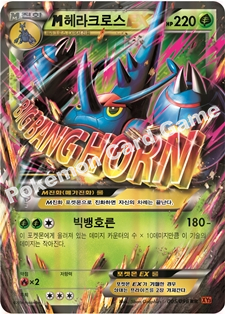 M Heracross EX 005 — Furious Fists (Korean Pokémon TCG card)