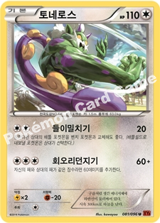 Tornadus 081 — Furious Fists (Korean Pokémon TCG card)