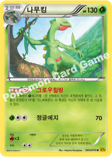 Sceptile 005 — Gaia Volcano (Korean Pokémon TCG card)