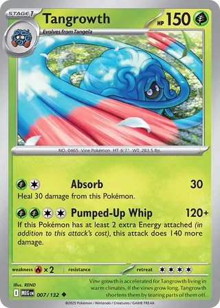 Tangrowth 007/132 — Mega Evolution (English Pokémon TCG card)