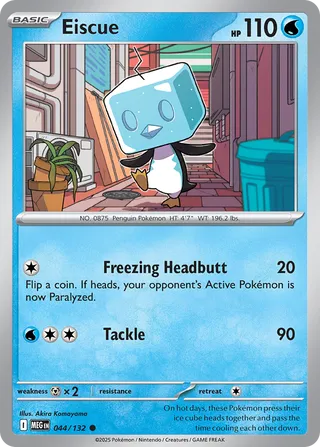 Eiscue 044/132 — Mega Evolution (English Pokémon TCG card)
