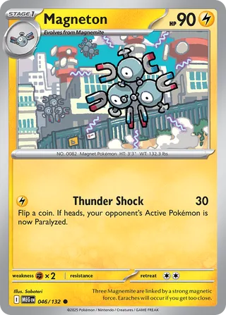 Magneton 046/132 — Mega Evolution (English Pokémon TCG card)