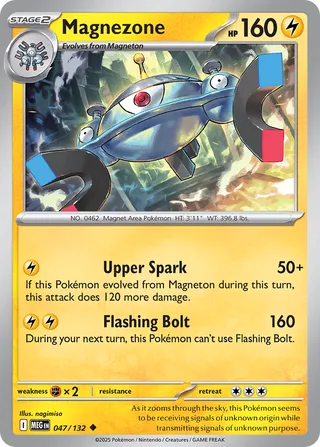 Magnezone 047/132 — Mega Evolution (English Pokémon TCG card)