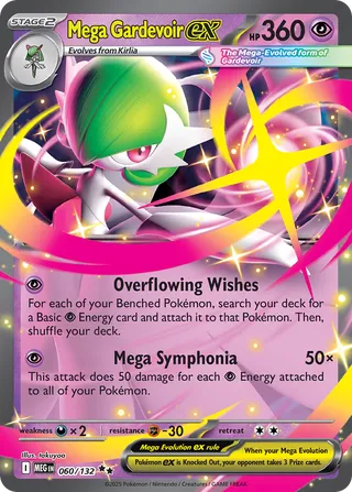 Mega Gardevoir ex 060/132 — Mega Evolution (English Pokémon TCG card)