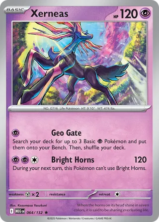 Xerneas 064/132 — Mega Evolution (English Pokémon TCG card)