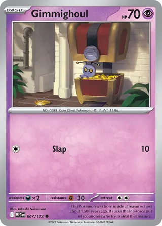 Gimmighoul 067/132 — Mega Evolution (English Pokémon TCG card)