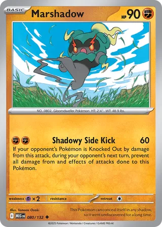 Marshadow 080/132 — Mega Evolution (English Pokémon TCG card)